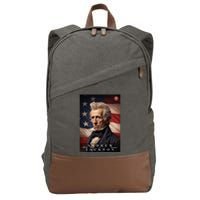 Andrew Jackson 7th President Of The United States Portrait Cotton Canvas Backpack