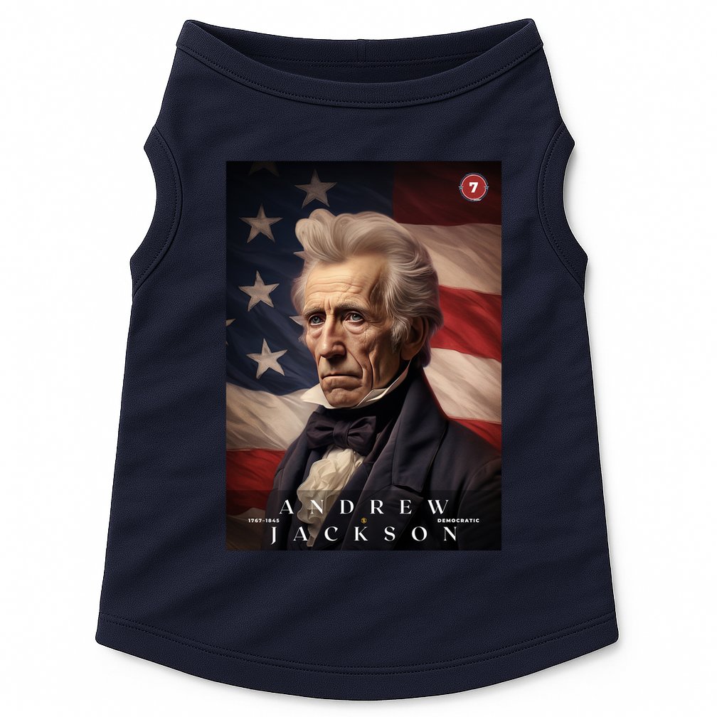 Andrew Jackson 7th President Of The United States Portrait Doggie Tank