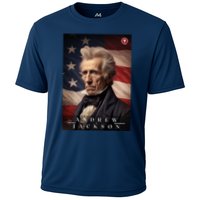 Andrew Jackson 7th President Of The United States Portrait Cooling Performance Crew T-Shirt