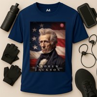 Andrew Jackson 7th President Of The United States Portrait Cooling Performance Crew T-Shirt
