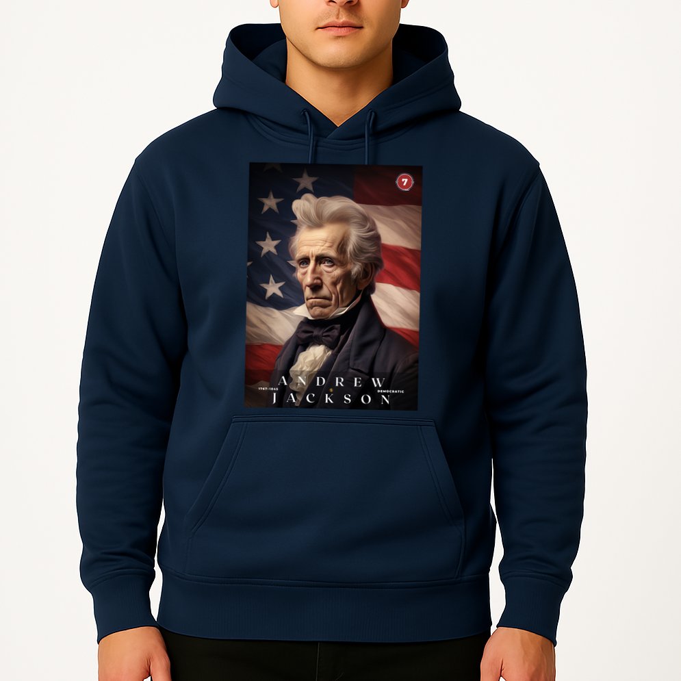 Andrew Jackson 7th President Of The United States Portrait Hoodie