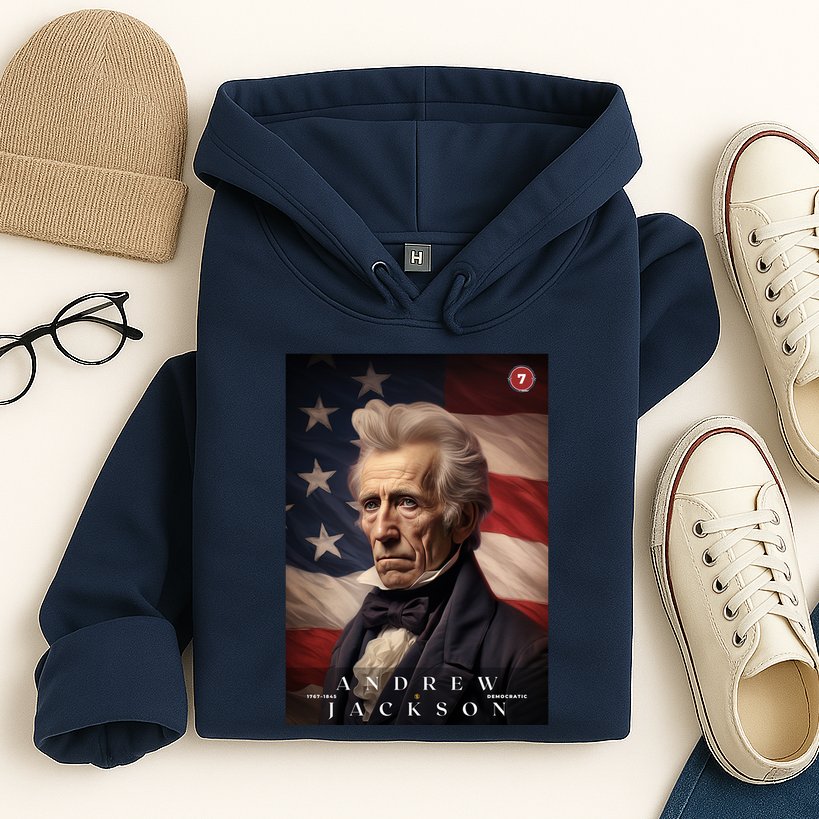Andrew Jackson 7th President Of The United States Portrait Hoodie