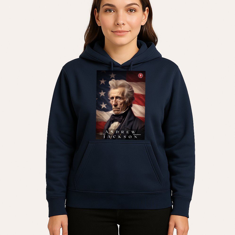 Andrew Jackson 7th President Of The United States Portrait Hoodie