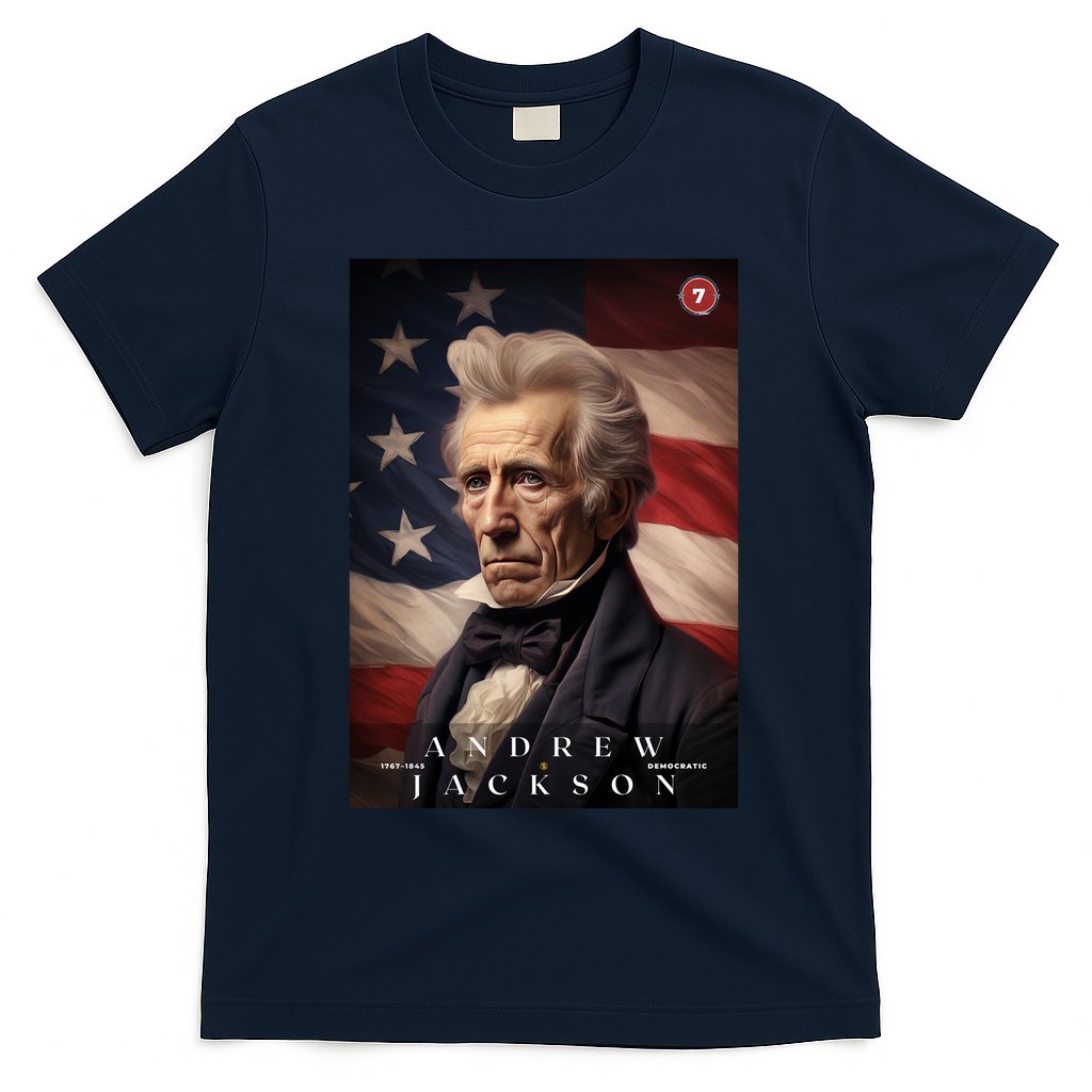 Andrew Jackson 7th President Of The United States Portrait T-Shirt