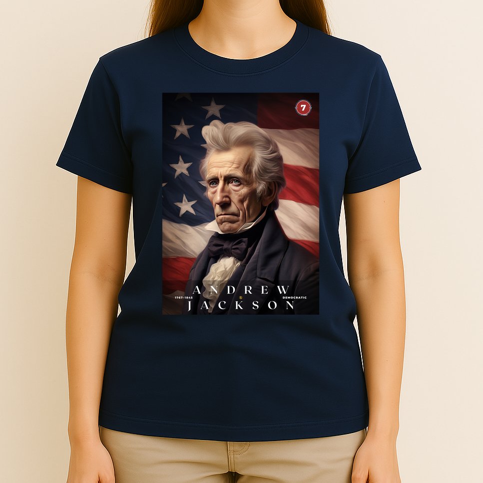Andrew Jackson 7th President Of The United States Portrait T-Shirt