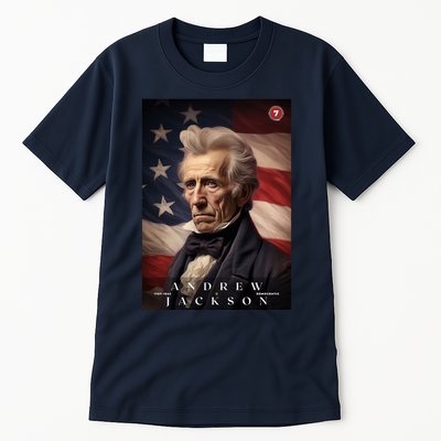 Andrew Jackson 7th President Of The United States Portrait Tall T-Shirt