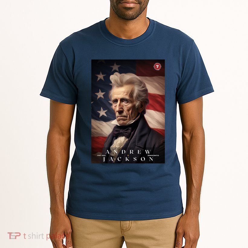 Andrew Jackson 7th President Of The United States Portrait Tall T-Shirt