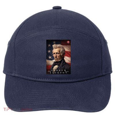 Andrew Jackson 7th President Of The United States Portrait 7-Panel Snapback Hat