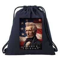 Andrew Jackson 7th President Of The United States Portrait Drawstring Bag