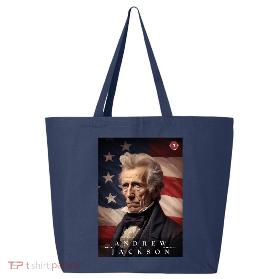 Andrew Jackson 7th President Of The United States Portrait 25L Jumbo Tote