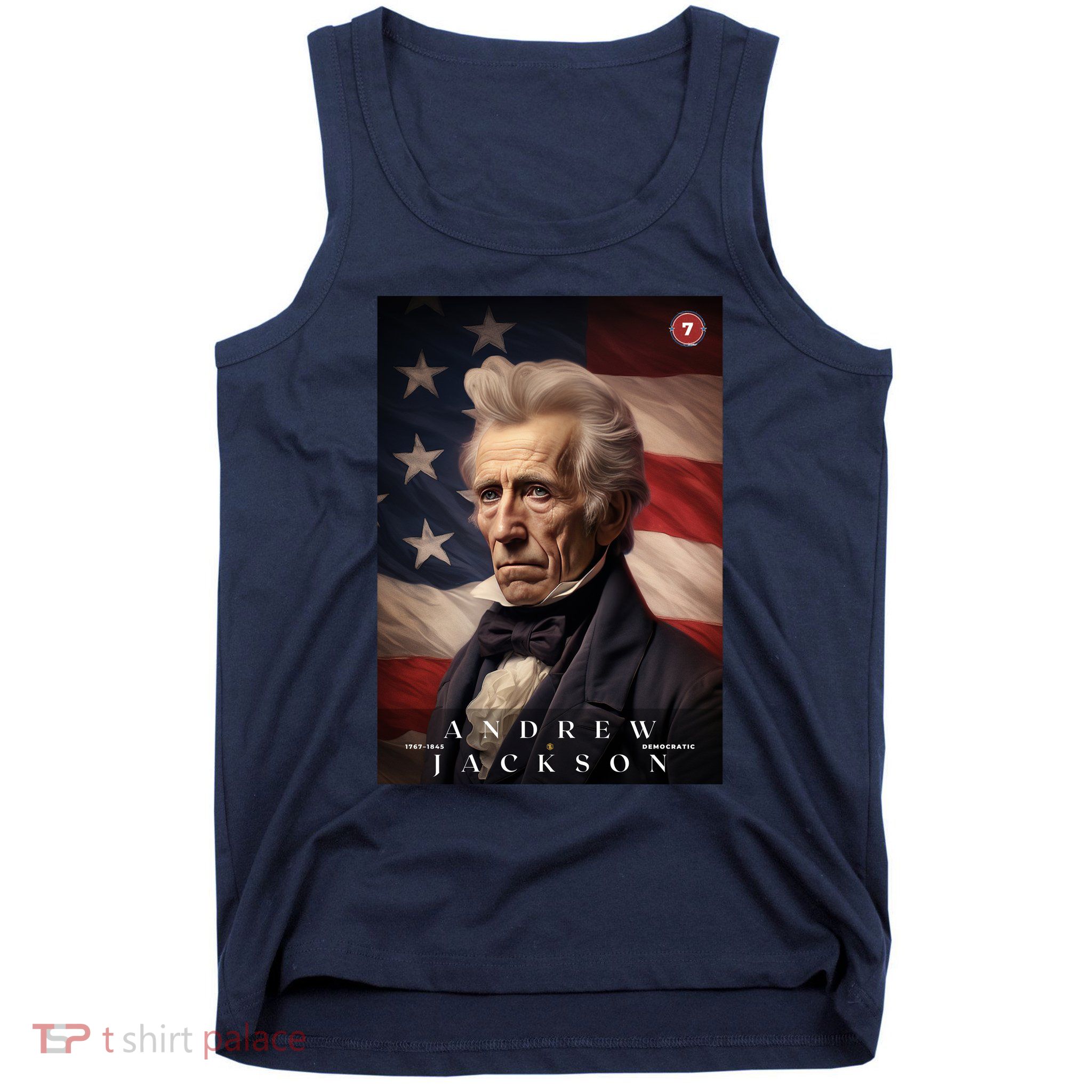 Andrew Jackson 7th President Of The United States Portrait Tank Top