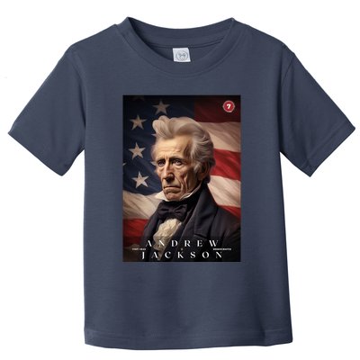 Andrew Jackson 7th President Of The United States Portrait Toddler T-Shirt