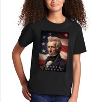 Andrew Jackson 7th President Of The United States Portrait Kids T-Shirt
