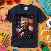 Andrew Jackson 7th President Of The United States Portrait Kids T-Shirt
