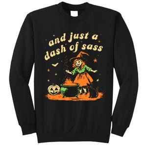 And Just A Dash Of Sass Baby Halloween Witch Sweatshirt