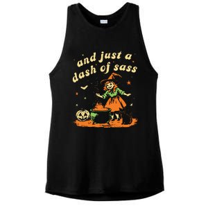 And Just A Dash Of Sass Baby Halloween Witch Ladies PosiCharge Tri-Blend Wicking Tank