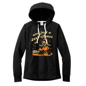 And Just A Dash Of Sass Baby Halloween Witch Women's Fleece Hoodie