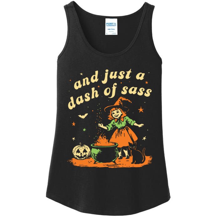 And Just A Dash Of Sass Baby Halloween Witch Ladies Essential Tank