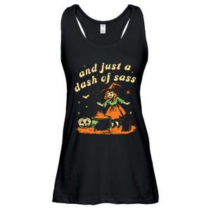 And Just A Dash Of Sass Baby Halloween Witch Ladies Essential Flowy Tank