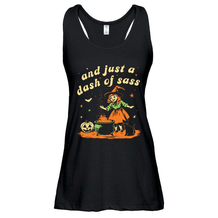 And Just A Dash Of Sass Baby Halloween Witch Ladies Essential Flowy Tank