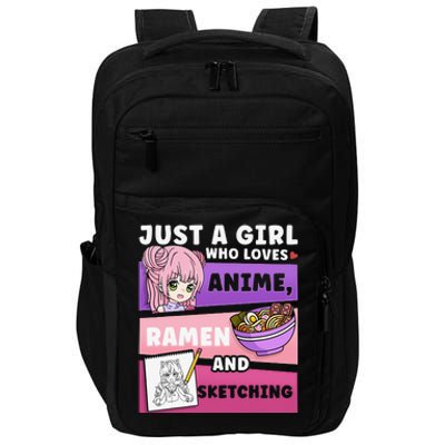 Anime Just a Who Loves Anime Ra and Sketching Impact Tech Backpack