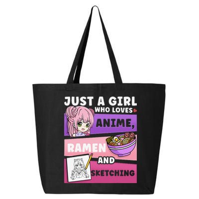 Anime Just a Who Loves Anime Ra and Sketching 25L Jumbo Tote