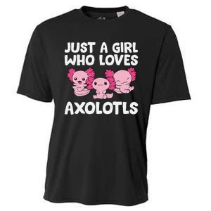 Axolotl  Just a  Who Loves Axolotls  Cooling Performance Crew T-Shirt