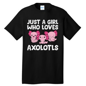 Axolotl  Just a  Who Loves Axolotls  Tall T-Shirt