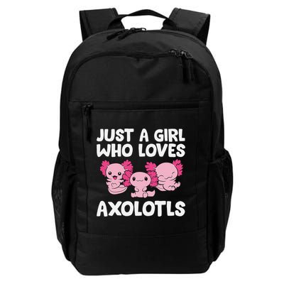 Axolotl  Just a  Who Loves Axolotls  Daily Commute Backpack