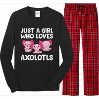 Axolotl  Just a  Who Loves Axolotls  Long Sleeve Pajama Set