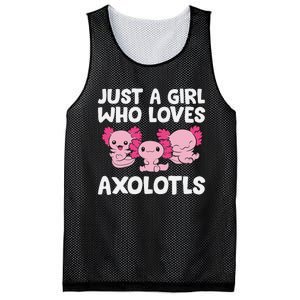 Axolotl  Just a  Who Loves Axolotls  Mesh Reversible Basketball Jersey Tank