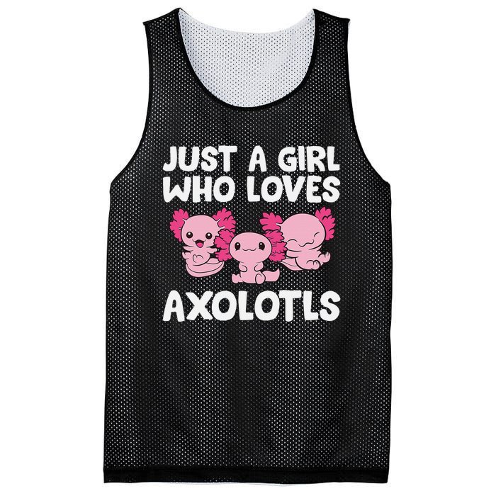 Axolotl  Just a  Who Loves Axolotls  Mesh Reversible Basketball Jersey Tank