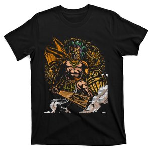 Aztec Jaguar Ancient Warrior Native Mexican Mythology T-Shirt