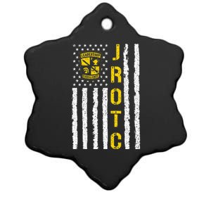 Army Jrotc American Flag Junior Rotc Leadership Excellence Ceramic Star Ornament