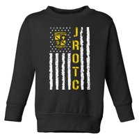 Army Jrotc American Flag Junior Rotc Leadership Excellence Toddler Sweatshirt