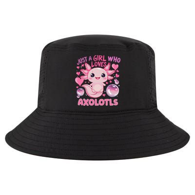 Axolotl Just A Girl Who Loves Axolotls Cool Comfort Performance Bucket Hat