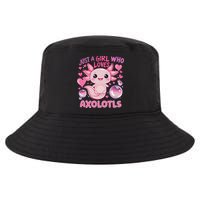 Axolotl Just A Girl Who Loves Axolotls Cool Comfort Performance Bucket Hat