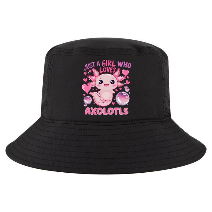 Axolotl Just A Girl Who Loves Axolotls Cool Comfort Performance Bucket Hat