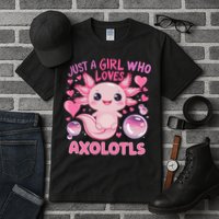 Axolotl Just A Girl Who Loves Axolotls Tall T-Shirt