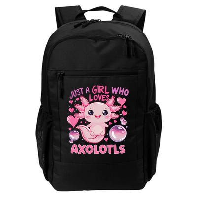 Axolotl Just A Girl Who Loves Axolotls Backpack