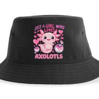 Axolotl Just A Girl Who Loves Axolotls Sustainable Bucket Hat