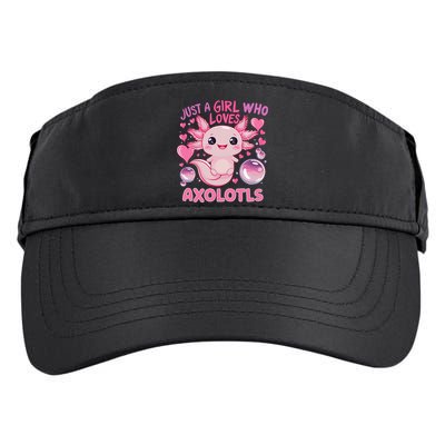 Axolotl Just A Girl Who Loves Axolotls Adult Drive Performance Visor