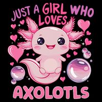 Axolotl Just A Girl Who Loves Axolotls Drawstring Bag