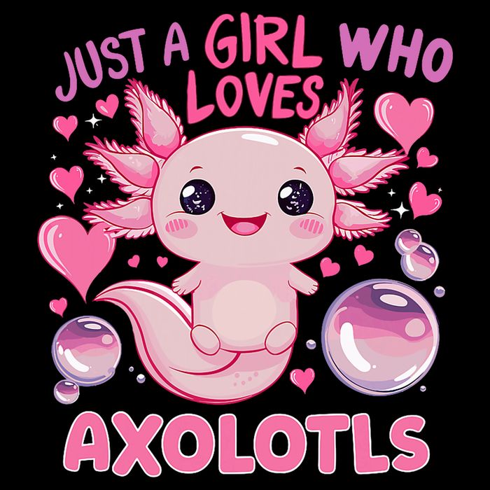 Axolotl Just A Girl Who Loves Axolotls Drawstring Bag