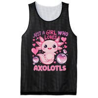 Axolotl Just A Girl Who Loves Axolotls Mesh Reversible Basketball Jersey Tank