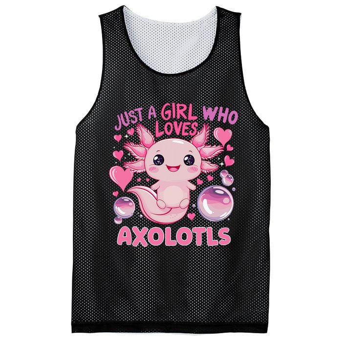 Axolotl Just A Girl Who Loves Axolotls Mesh Reversible Basketball Jersey Tank