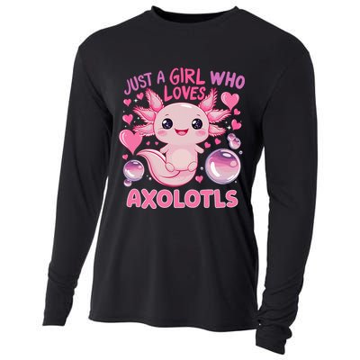 Axolotl Just A Girl Who Loves Axolotls Cooling Performance Long Sleeve Crew