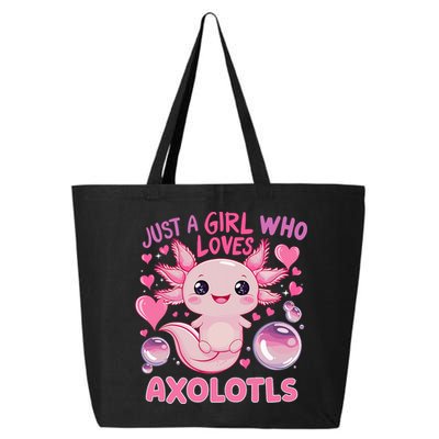 Axolotl Just A Girl Who Loves Axolotls 25L Jumbo Tote