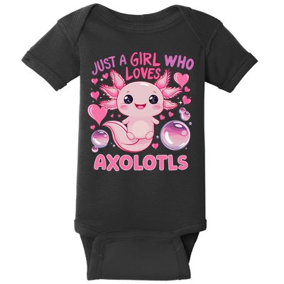 Axolotl Just A Girl Who Loves Axolotls Baby Bodysuit