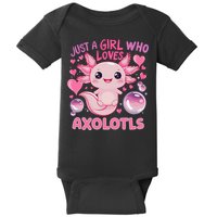 Axolotl Just A Girl Who Loves Axolotls Baby Bodysuit